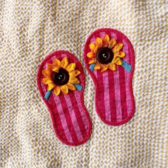 The Bailey Boys Girls Dress Seersucker Yellow White Flip Flops Back Butt… - Picture 2 of 12